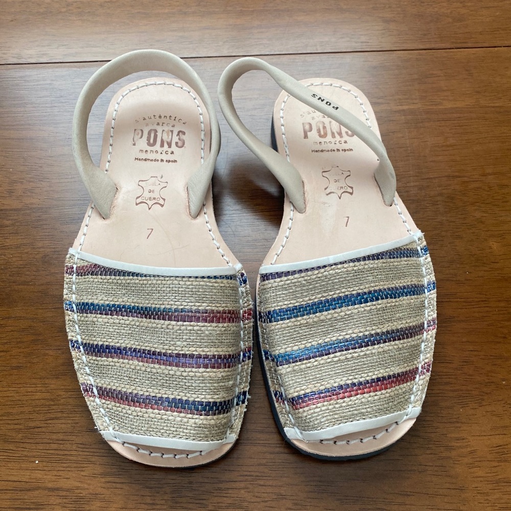 WORN ONCE! Pons Avarcas Sz 7 (fits Sz 7- 7.5)